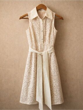 ELIZA J Lace Midi Dress Fairy Whimsical Bridal Shower Garden Party